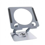 Tablet and laptop rotating metal stand Riff RF-360ST, universal adjustable mount