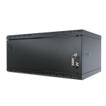 Stalflex Riiulikapp 19" 4U  350mm  Metallist uks  Must S-RC19-4U-350MB