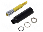 Indicator: LED | prominent | yellow | 230VAC | &Oslash;8.2mm | IP67 | connectors