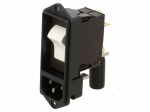 Connector: AC supply | socket | male | 20A | 250VAC | C20 (I) | EF11