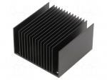 Heatsink: extruded | grilled | for inverters | L: 61mm | W: 57.9mm