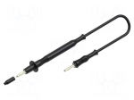 Test lead | 60VDC | 30VAC | 12A | probe tip,banana plug 4mm | Len: 1m