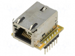 Module: Ethernet | Comp: W5500 | 3.3VDC | SPI | RJ45,pin header | 2.54mm