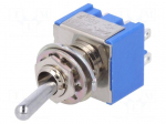 Switch: toggle | Pos: 2 | DPDT | ON-ON | 6A/125VAC | Leads: for soldering