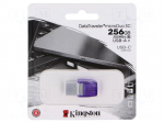 Pendrive | USB 3.2 Gen 1 | 256GB | R: 200MB/s | violet | USB A,USB C