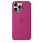 Back panel cover Apple - iPhone 16 Pro Max Silicone Case with MagSafe Fuchsia