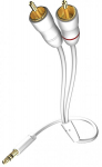 Cable Inakustik 3.5mm Male - 2x RCA 0.5m White