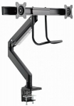 Monitora stiprinājums Gembird Desk Mounted Adjustable Monitor Arm for 2 Monitors