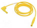 Test lead | 16A | banana plug 4mm,angular banana plug 4mm | Len: 2m