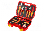 Tools set: general purpose | case | for electricians | 1kV | 13pcs.