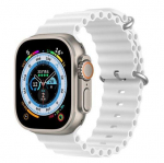 Strap Dux Ducis Apple Silicone Strap for Apple Watch 42/44/45/46/49MM White