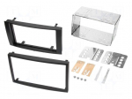 Radio mounting frame | VW | 2 DIN | black