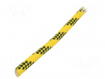 Rope | polypropylene | &Oslash;rope: 10mm | L: 50m | with a core | yellow