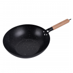 Kokkamis- ja lauan&otilde;ud | K&ouml;&ouml;gitarbed // Pannid // Patelnia wok 30 cm, stal węglowa, powłoka marmurkowa nieprzywierająca, drewniany uchwyt, kinghoff, kh-1983