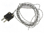 Sensor: temperature | thermocouple J | Insulation: PFA | -40&divide;260&deg;C