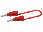Test lead | 36A | banana plug 4mm,both sides | Urated: 600V | red
