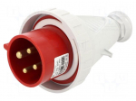 Connector: AC supply 3-phase | plug | male | 32A | 400VAC | IEC 60309