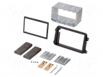 Radio frame | VW | 2 ISO | black