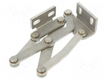Hinge | stainless steel | 60mm | left,pivoting