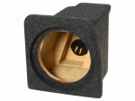 Car loudspeaker enclosure | MDF | black melange | textil | 8l | 200mm
