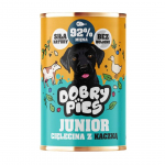 DOBRY PIES Junior Veal with Duck &ndash; wet dog food &ndash; 400g