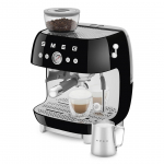 Smeg 50's Style Espresso Coffee Machine EGF03BLEU Black