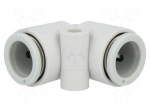 Push-in fitting | angled 90&deg; | -1&divide;10bar | Mat: polypropylene