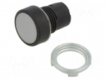 Switch: push-button | 22mm | Stabl.pos: 1 | grey | none | IP65 | flat | 46