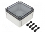 Enclosure: multipurpose | X: 110mm | Y: 110mm | Z: 66mm | TK PC | grey