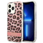 Guess GUHCP13LHSLEOP Hardcase Leopard for iPhone 13 Pro / 13 6,1" / pink