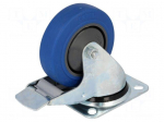 Transport wheel | &Oslash;: 100mm | W: 32mm | H: 128mm | torsional with lock