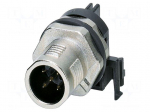 Connector: M12 | socket | PIN: 5 | male | 60V | angled | IP67 | THR | A code