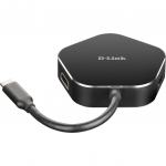 D-Link DUB-M420 4 ? in ? 1 USB ? C hub with HDMI / USB ? C charging port, USB hub&nbsp;(black / silver)