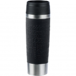 Emsa TRAVEL MUG Classic Grande thermal mug (black/stainless steel, 0.5 liters)