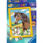 Ravensburger CreArt - horse and kitten, painting