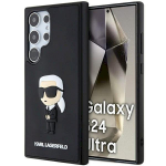 Karl Lagerfeld KLHCS24L3DRKINK 3D Rubber Ikonik Hardcase for Samsung Galaxy S24 Ultra S928 / black