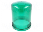 Signallers accessories: cloche | green | IP65 | &Oslash;150x205mm | Mat: ABS