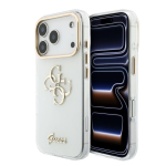 Back panel cover Guess Apple iPhone 18 Pro Max HC MagSafe IML 4G Script Metal White