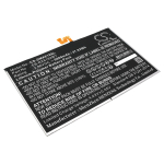 Replaces battery for Samsung Tab S9+, SM-X810, SM-X816, EB-BX818ABY, GH82-31907A, 9800mAh