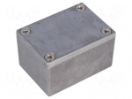 Enclosure: multipurpose | X: 38mm | Y: 52mm | Z: 27mm | 1590 | aluminium