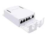 SH-POE-014G-O ~ Gigabit Ārējais PoE atkārtotājs ar 1 ieeju un 4 izejām 802.3af/at 30W