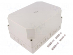 Enclosure: multipurpose | X: 180mm | Y: 254mm | Z: 137mm | TK PS | grey