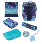 Herlitz SoftLight Plus Greenline Blue Ice school bag set Girl Polyester Blue, Navy