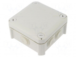 Enclosure: junction box | X: 114mm | Y: 114mm | Z: 57mm | polypropylene