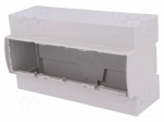 Enclosure: for DIN rail mounting | Y: 91mm | X: 160.2mm | Z: 53mm | ABS