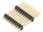 Pin header | pin strips | male | PIN: 20 | straight | 2.54mm | THT | 2x10