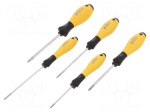 Kit: screwdrivers | Pcs: 5 | Phillips,slot | ESD