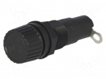 Fuse holder | cylindrical fuses | 6,3x32mm | 10A | Mounting: on panel