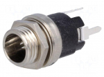 Socket | DC supply | male | 5,5/2,1mm | 5.5mm | 2.1mm | THT | 5A