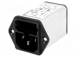 Connector: AC supply | socket | male | 6A | 250VAC | IEC 60320 | 0.8mH
